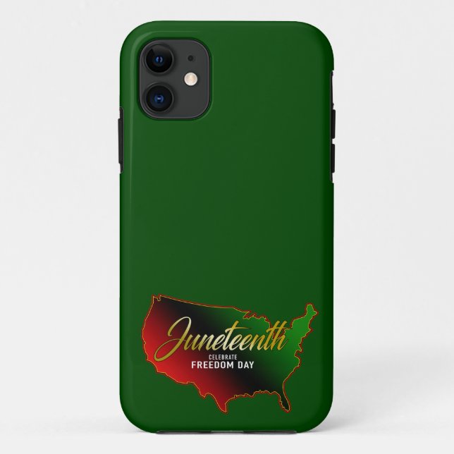 Capa Para iPhone 11 Décima Sétima Independência Negra (Verso)