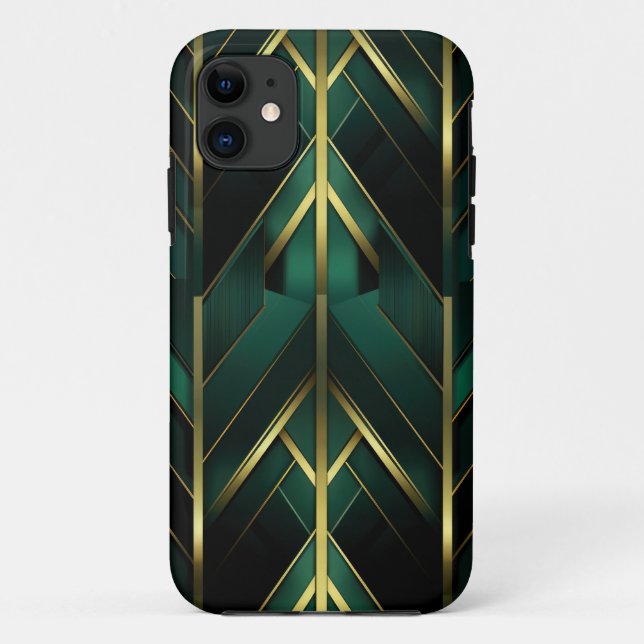 Capa Para iPhone 11 Decoração Verde (Verso)