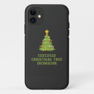 Capa Para iPhone 11 Decorador de Árvore de Natal Certificado