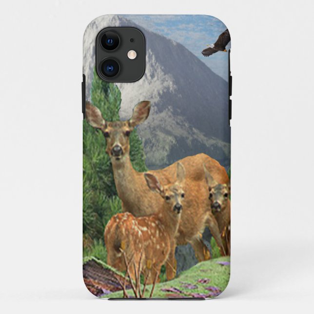 Capa Para iPhone 11 Deer art (Verso)