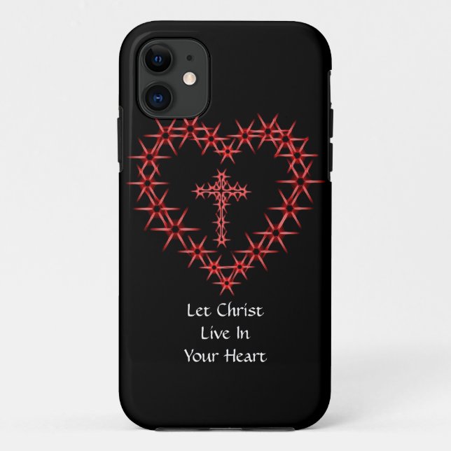 CAPA PARA iPhone 11 DEIXE O CRISTO VIVER NO CORAÇÃO (Verso)