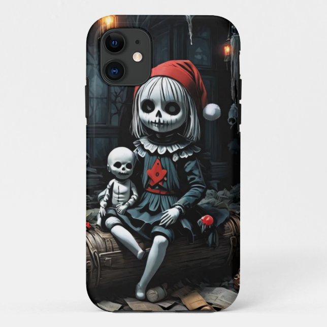 Capa Para iPhone 11 Demônio para o Natal (Verso)