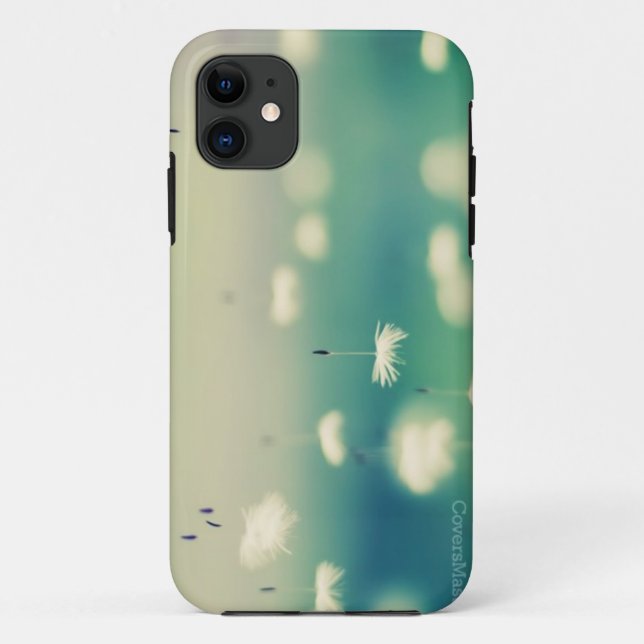 Capa Para iPhone 11 Dentes-de-leão no ar (Verso)
