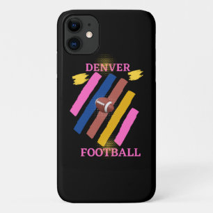 Capa Para iPhone 11 Denver Broncos e t-shir Clássico de Futebol