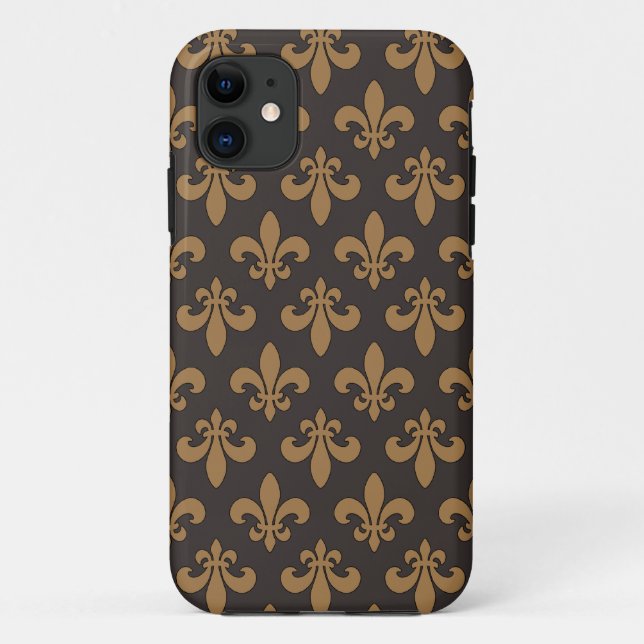 Capa Para iPhone 11 DES Lis Chocolat Chaud de Fluer (Verso)