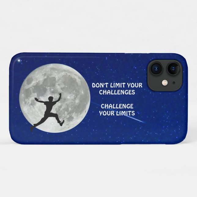 Capa Para iPhone 11 Desafie sua cotação motivacional de limites (Verso (horizontal))
