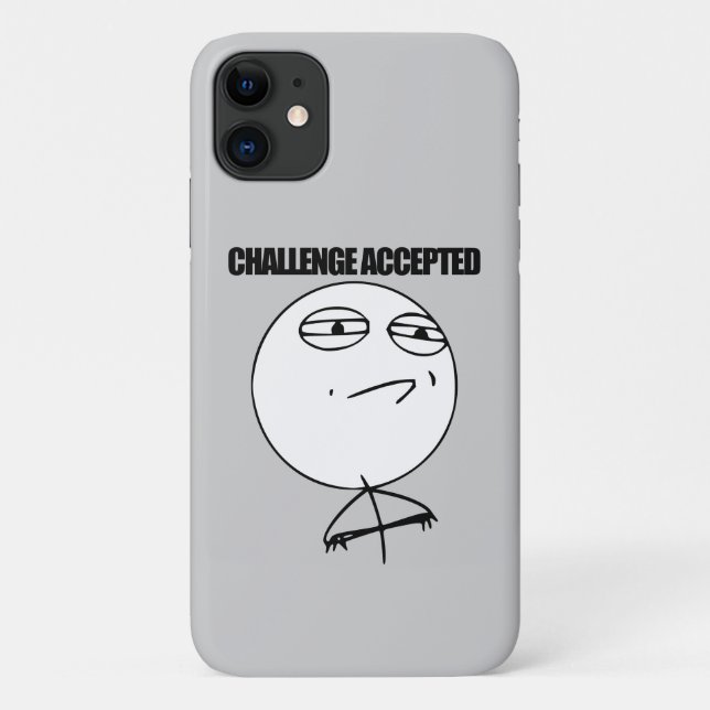 Capa Para iPhone 11 Desafio aceitado (Verso)