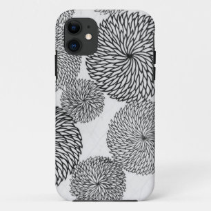 Capa Para iPhone 11 Desenhista do crisântemo modelado