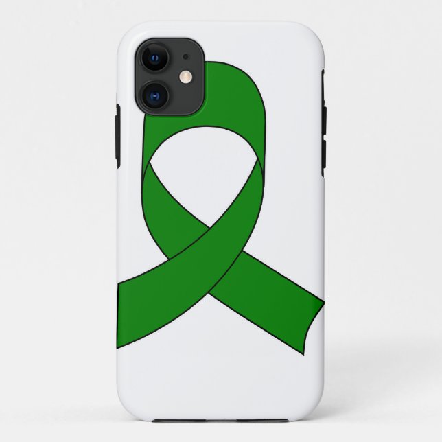 Capa Para iPhone 11 Desenho da Faixa Verde (Verso)