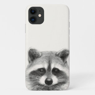 Capa Para iPhone 11 Desenho do Lápis de Raccoon