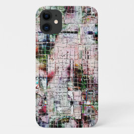 Capa Para iPhone 11 Desenho estranho, de cor russa, sob juta de abstra