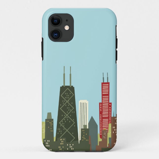 Capa Para iPhone 11 Desenhos animados Chicago (Verso)