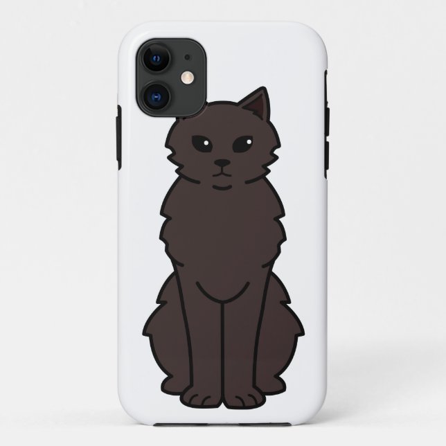 Capa Para iPhone 11 Desenhos animados do gato de Chantilly-Tiffany (Verso)