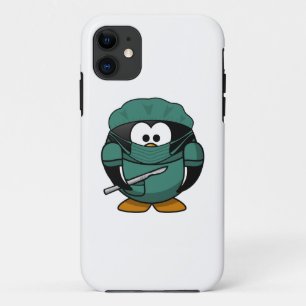 Capa Para iPhone 11 Desenhos animados do pinguim do cirurgião