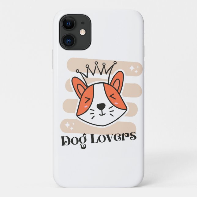 Capa Para iPhone 11 Desenhos Perfeitos para Amantes de Cães e Presente (Verso)