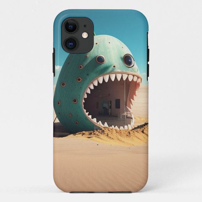 Capa Para iPhone 11 Desert monster house (Verso)