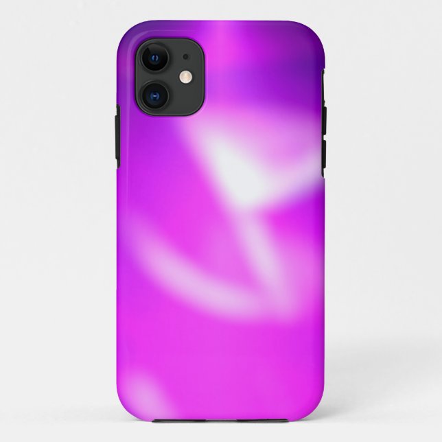 Capa Para iPhone 11 Desfoque Roxo Abstrato (Verso)