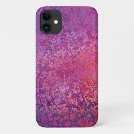 Capa Para iPhone 11 Design abstrato cor-de-rosa texturizado