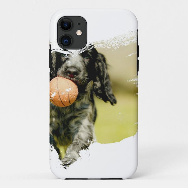 Capa Para iPhone 11 Design Adorável de Cachorro (Verso)