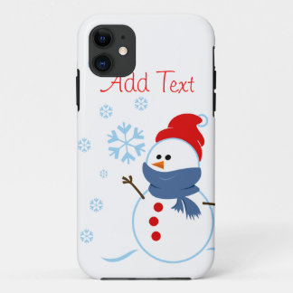 Capa Para iPhone 11 Design bonito do boneco de neve