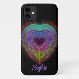 Capa Para iPhone 11 Design brilhante Grafite de neon divertido