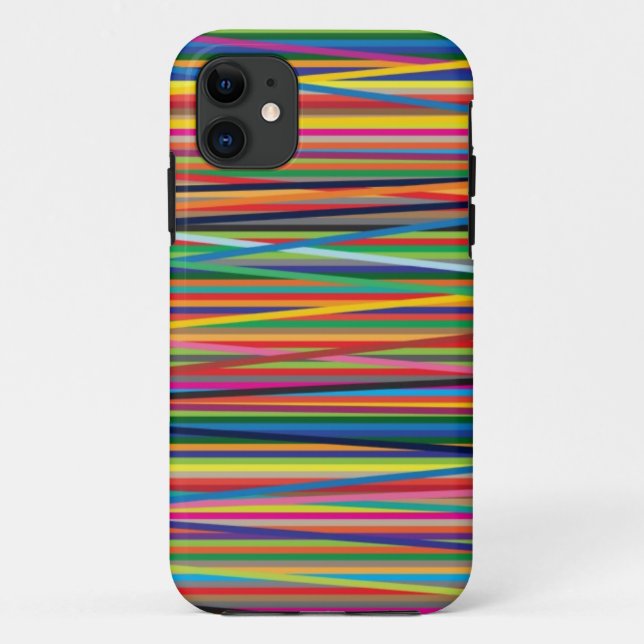 Capa Para iPhone 11 Design de abstrato coloridas (Verso)