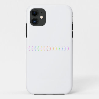 Capa Para iPhone 11 Design de arco-íris mínimo