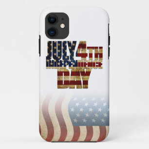 Capa Para iPhone 11 Design de Bandeira Patriótica do Dia 4 de Julho