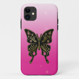 Capa Para iPhone 11 Design de borboleta