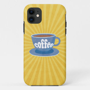 Capa Para iPhone 11 Design de café retrô