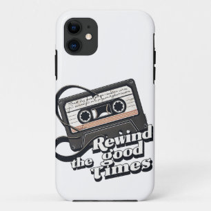 Capa Para iPhone 11 Design de Cassete Retroativo para amantes da Nosta