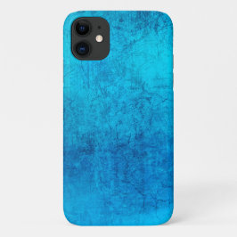 Capa Para iPhone 11 design de cor sólida azul abstrato