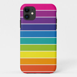 Capa Para iPhone 11 Design de cores arco-íris
