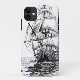 Capa Para iPhone 11 Design de Desenho de Entrega Pirata