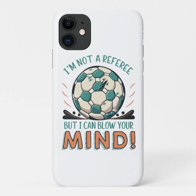 Capa Para iPhone 11 Design de futebol engraçado (Verso)