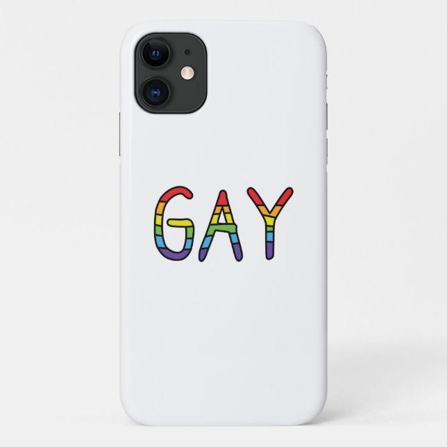 Capa Para iPhone 11 Design de Gay (Verso)