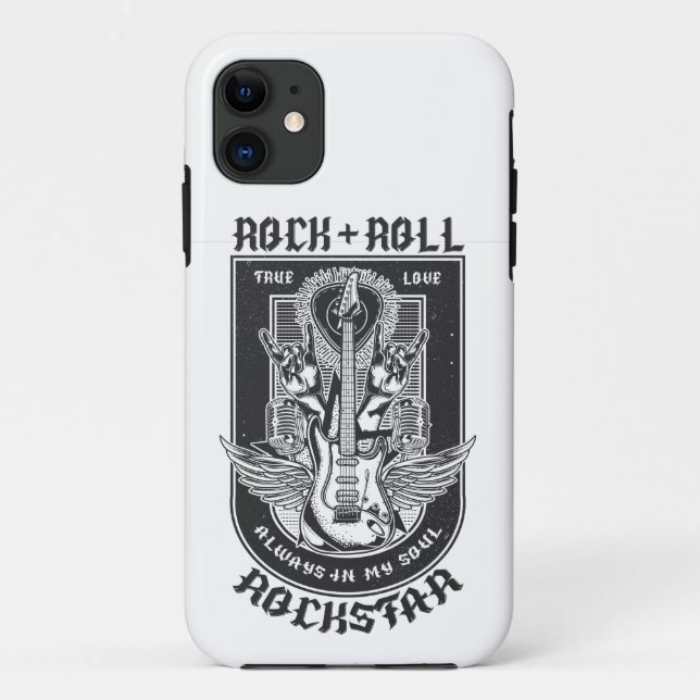 Capa Para iPhone 11 Design de Guitar Rock (Verso)