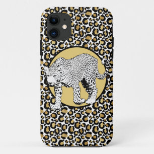 Capa Para iPhone 11 Design de impressão em todo o leopardo