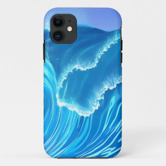 Capa Para iPhone 11 Design de onda marítima - Onda fluente