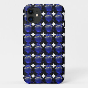 Capa Para iPhone 11 Design de Padrão de Apphire Azul