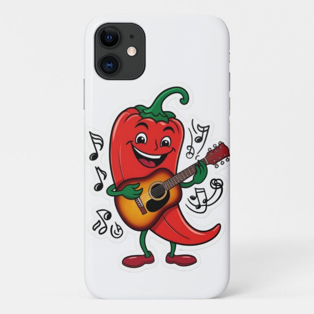 Capa Para iPhone 11 Design de palito de violão picante (Verso)