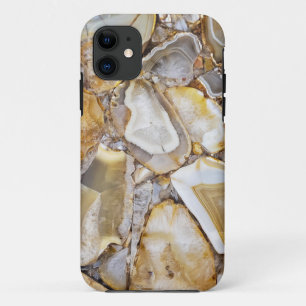 Capa Para iPhone 11 design de pedra geométrica polida