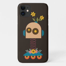 Capa Para iPhone 11 Design de robots bonitos para crianças