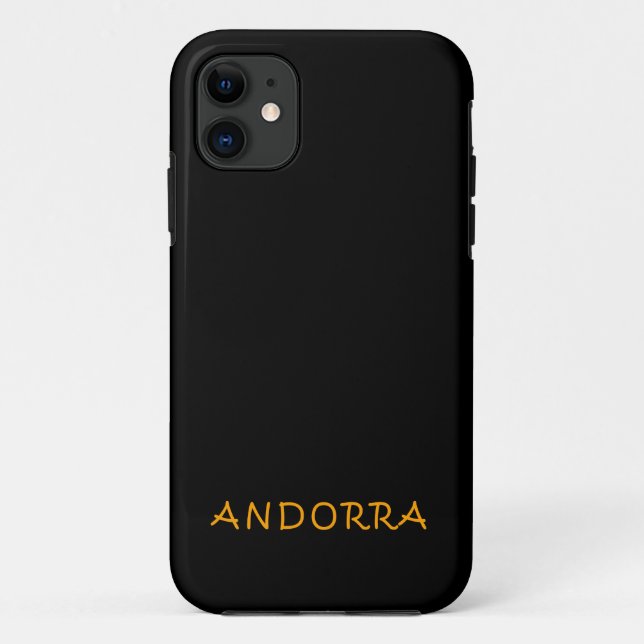 Capa Para iPhone 11 Design de texto Andorra (Verso)