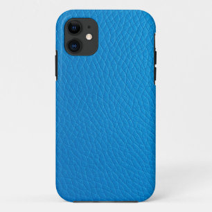 Capa Para iPhone 11 Design de Textura Rexine na moda Azul