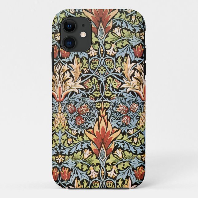 Capa Para iPhone 11 Design de William Morris Snakeshead (Verso)
