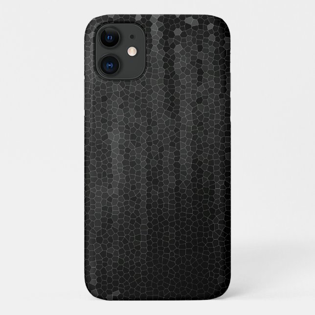 Capa Para iPhone 11 Design Elegante de Cinza Preta e (Verso)