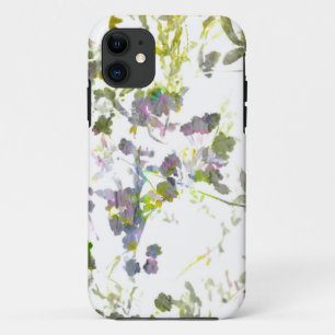 Capa Para iPhone 11 Design floral romântico da flor do estilo da cor