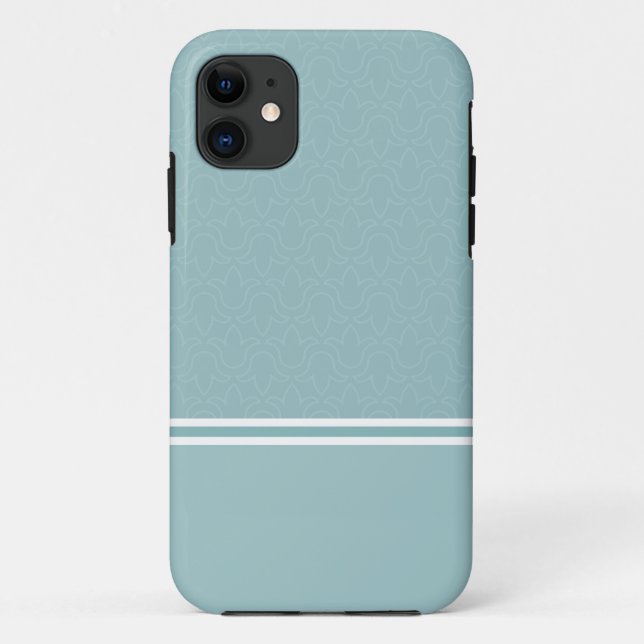 Capa Para iPhone 11 Design floral simples e elegante chic (Verso)