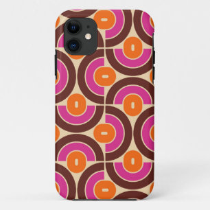 Capa Para iPhone 11 Design Geométrico do Estilo Retroativo dos anos 70
